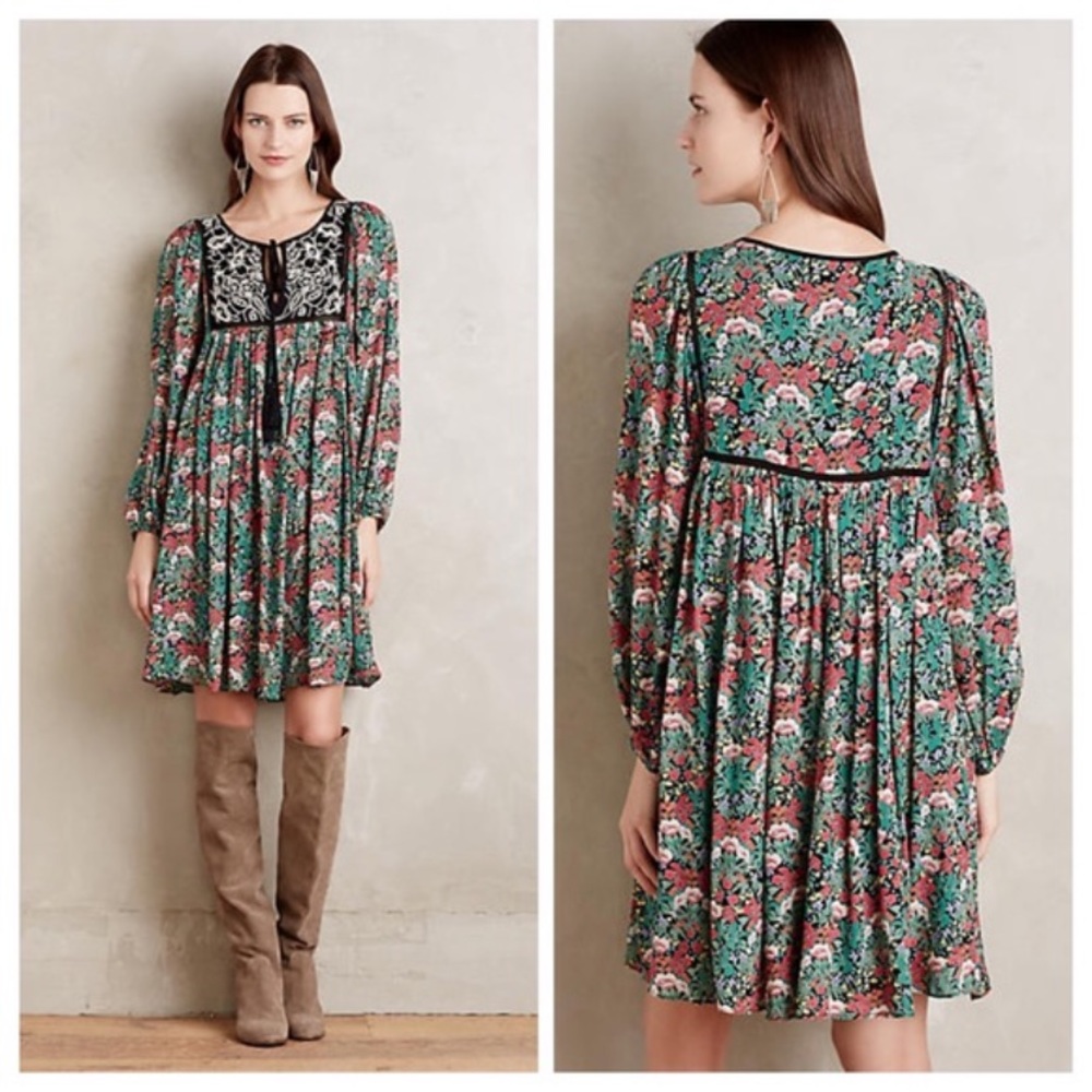 Anthropologie Floreat Peasant Dress!